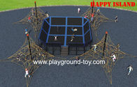 最もよい 子供の屋外の上昇フレームの大きい運動の活動的なトランポリン公園装置 販売