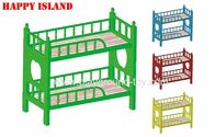 最もよい 就学前の家具の別の色およびヨーロッパ規格のプラスチック二段ベッドの養樹園の教室の家具 販売