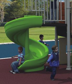 スポーツ シリーズ運動場装置のスライド、子供のためのリサイクルされた演劇装置