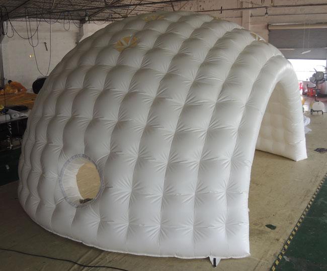 導かれたライト膨脹可能な空気テント、直径 5m の膨脹可能なドームのテント