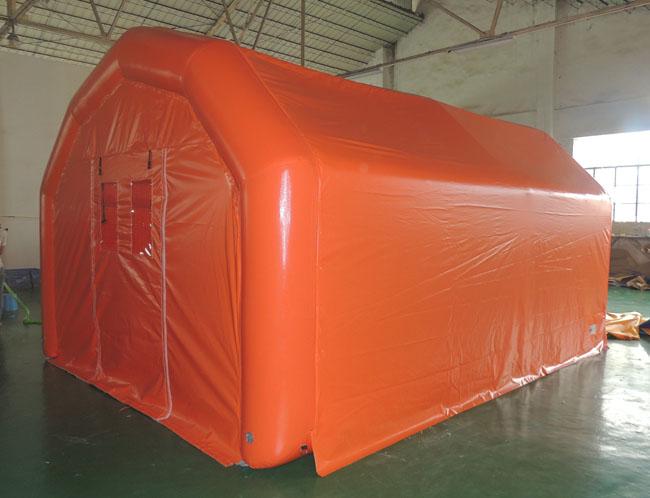 オレンジ防水子供のオックスフォードの布が付いている膨脹可能な警備員の空気テントおよび Ourdoor RQL-00102 のためのポリ塩化ビニールのコーティング