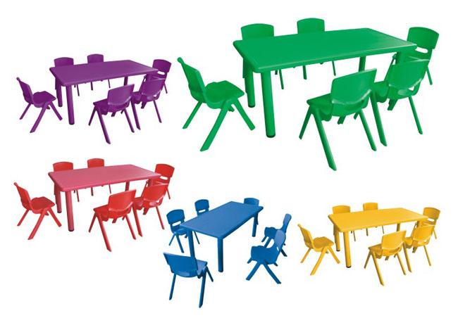 保育園の子供のための幼稚園 PP のプラスチック長方形のテーブル