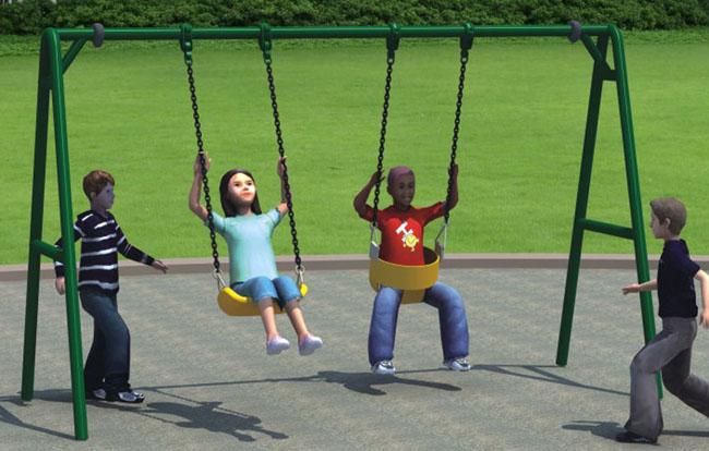 遊園地のためのフレームの振動一定の鋼鉄ポストの子供の振動運動場装置